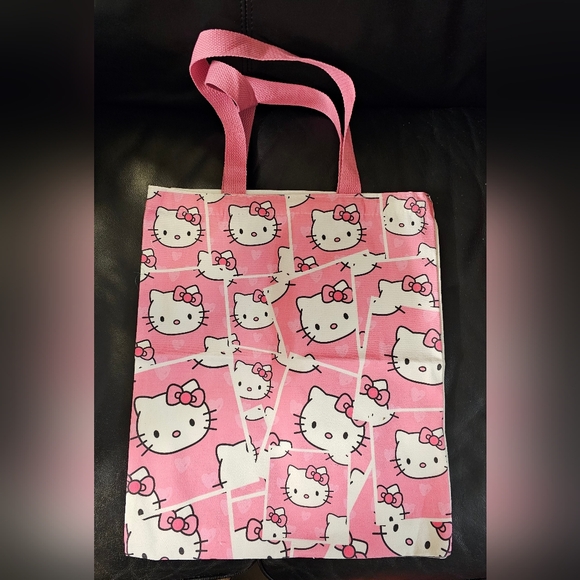 Pink Printed Canvas Hello Kitty Tote New without Tags 💖 - Picture 2 of 5
